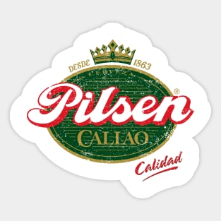 Pilsen Callo - vintage grunge design Sticker